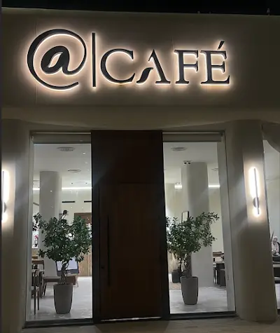at cafe