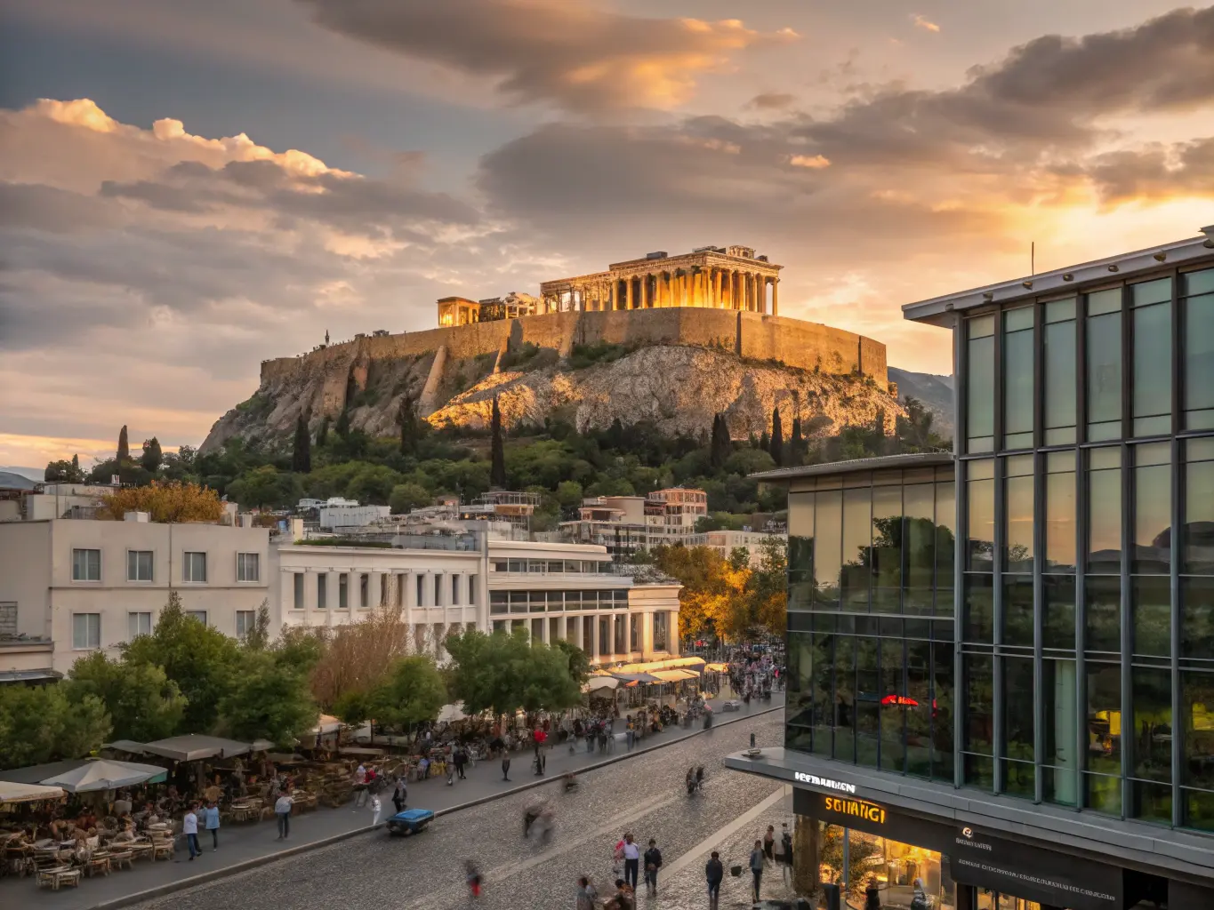 Athen skyline