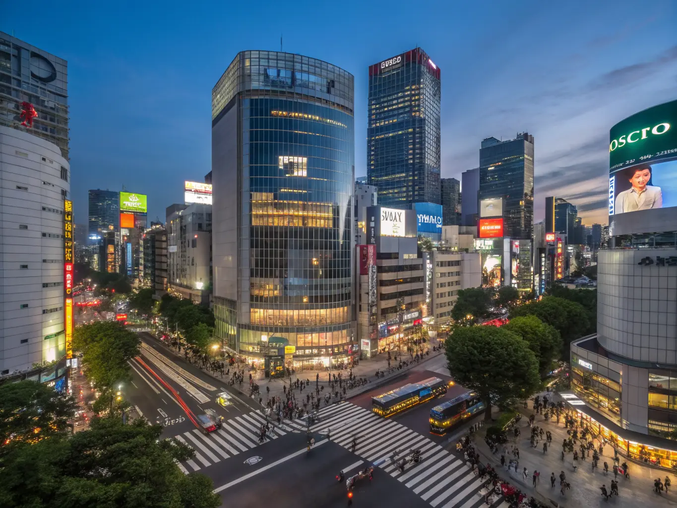 Shibuya skyline